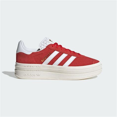 adidas gazelle bold damen rot|adidas gazelle platform sneakers.